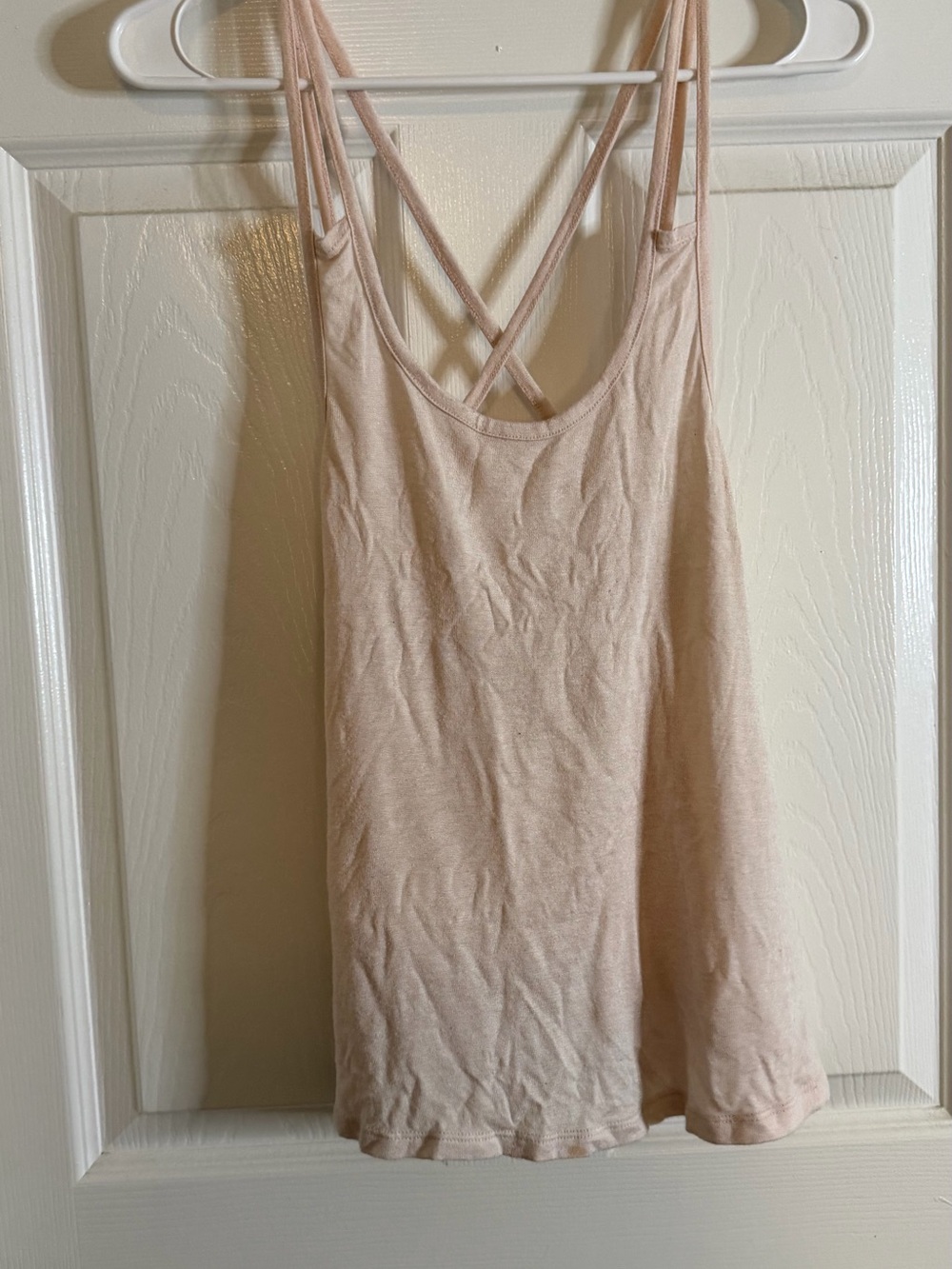Charlotte Russe Pale Pink Crisscross Back Camisole